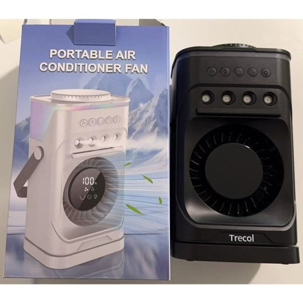 New Portable Air Conditioner Fan, 900ML Misting Fan with 3 Cool Mist Levels - Picture 2 of 10